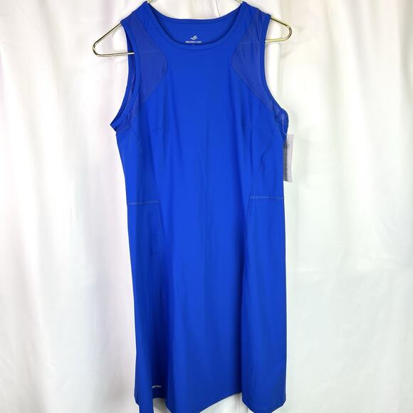 New Graced By Grit Love Love Dress Blue UPF 50+ Size L - Picture 1 of 12